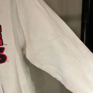 Kansas State Wildcats White Hoodie With Pink And Purple Lettering Kids Medium